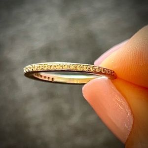 Platinum real diamond band engagement wedding size 4